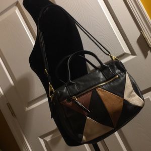 Fossil Satchel with Matching Wallet